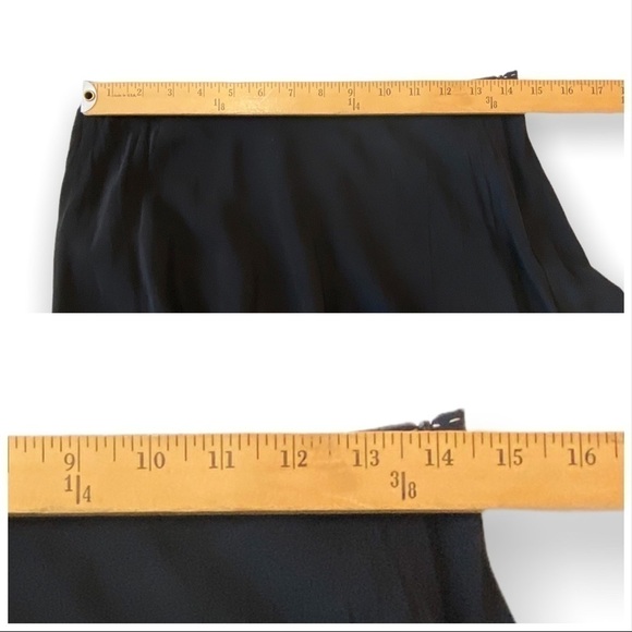 Philosophy de Alberta Ferretti Black Silk Skirt, Size 8 - Picture 11 of 12